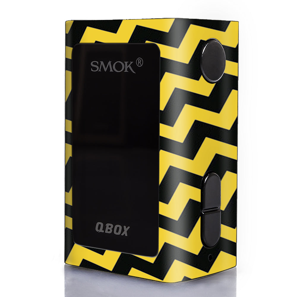  Yellow And Black Chevron Smok Q-Box Skin
