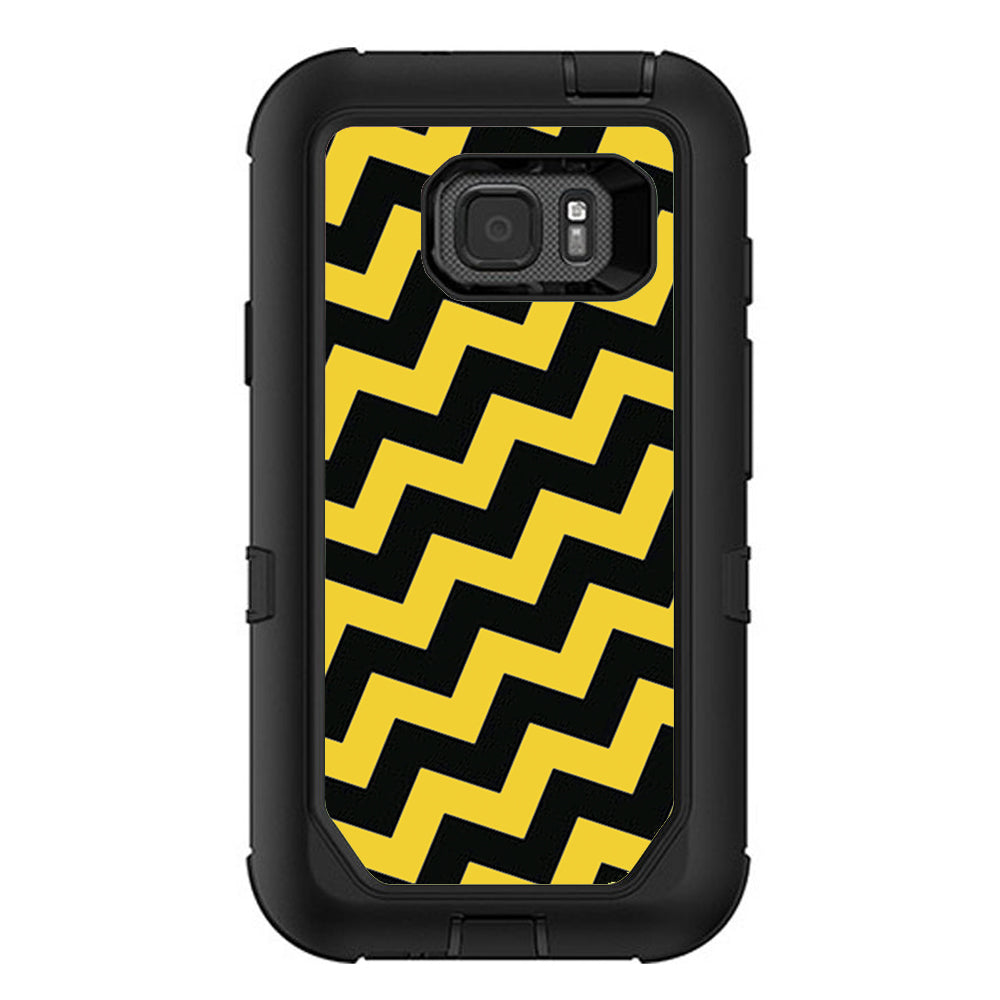  Yellow And Black Chevron Otterbox Defender Samsung Galaxy S7 Active Skin