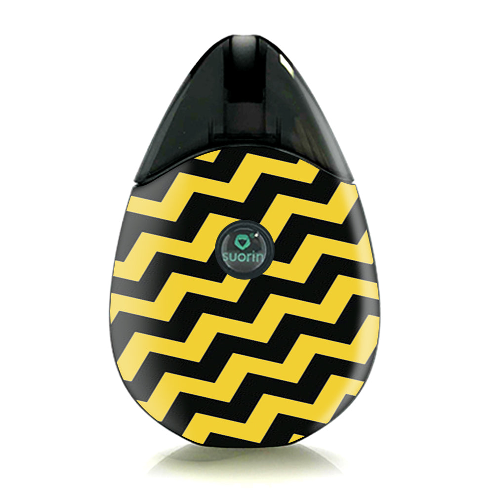  Yellow And Black Chevron Suorin Drop Skin