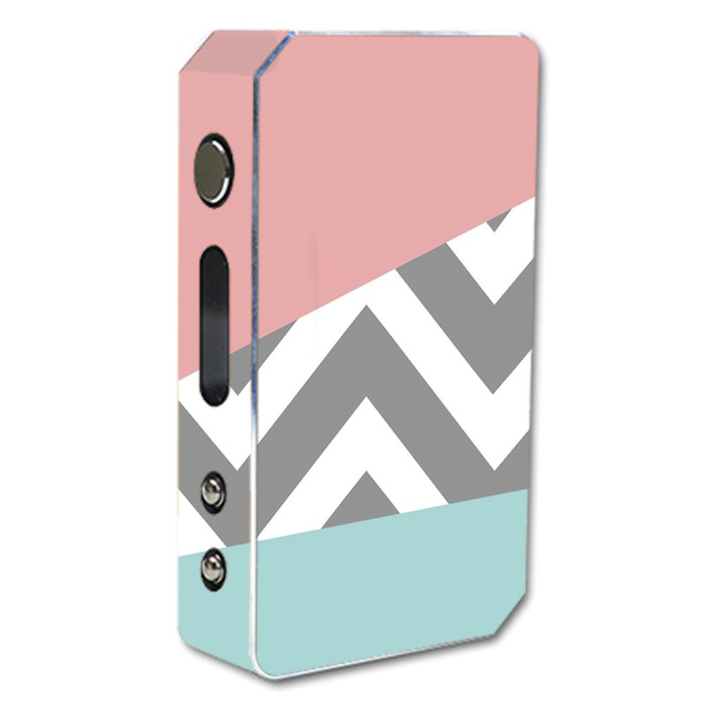  Pink Teal Gray Chevron Pattern Pioneer4you iPV3 Li 165w Skin