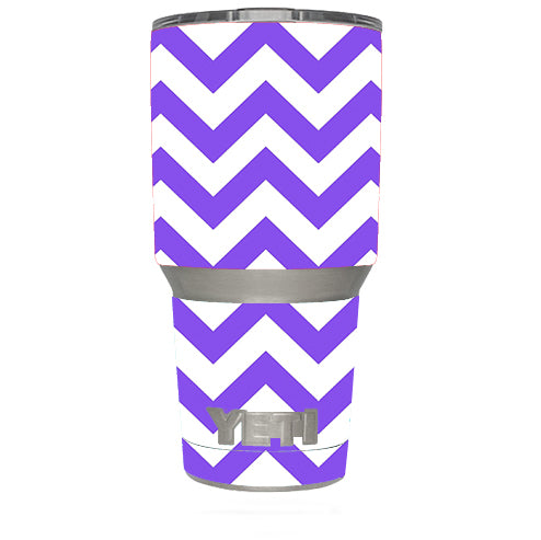  Purple Chevron Yeti 30oz Rambler Tumbler Skin