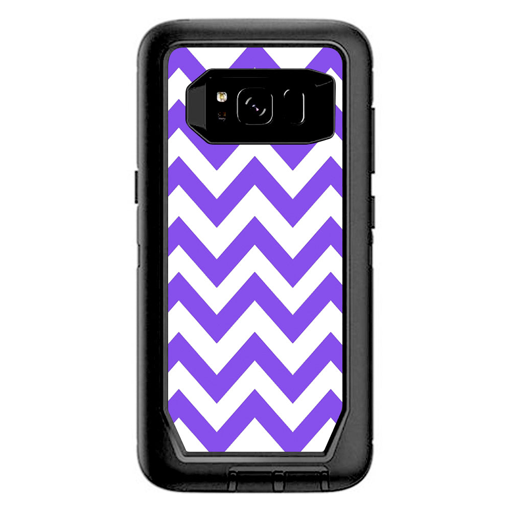  Purple Chevron Otterbox Defender Samsung Galaxy S8 Skin
