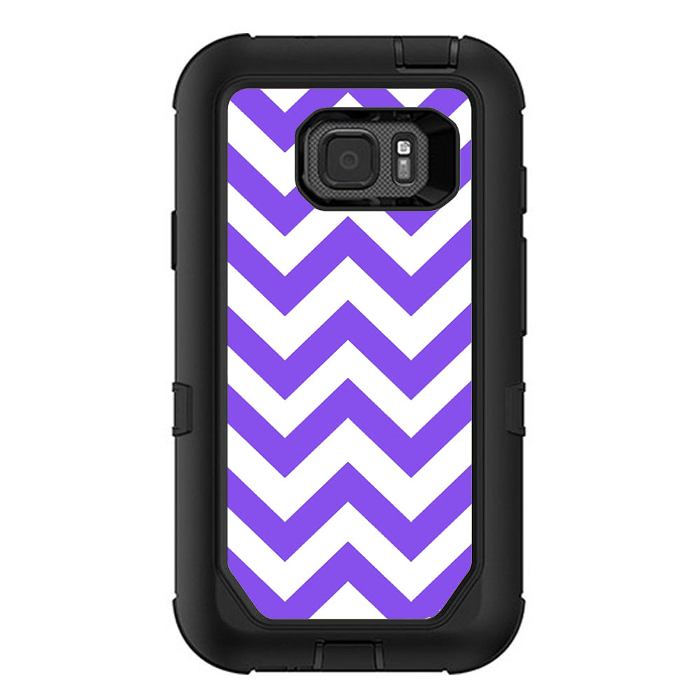  Purple Chevron Otterbox Defender Samsung Galaxy S7 Active Skin