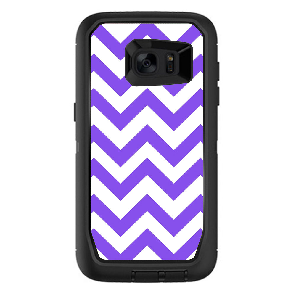  Purple Chevron Otterbox Defender Samsung Galaxy S7 Edge Skin