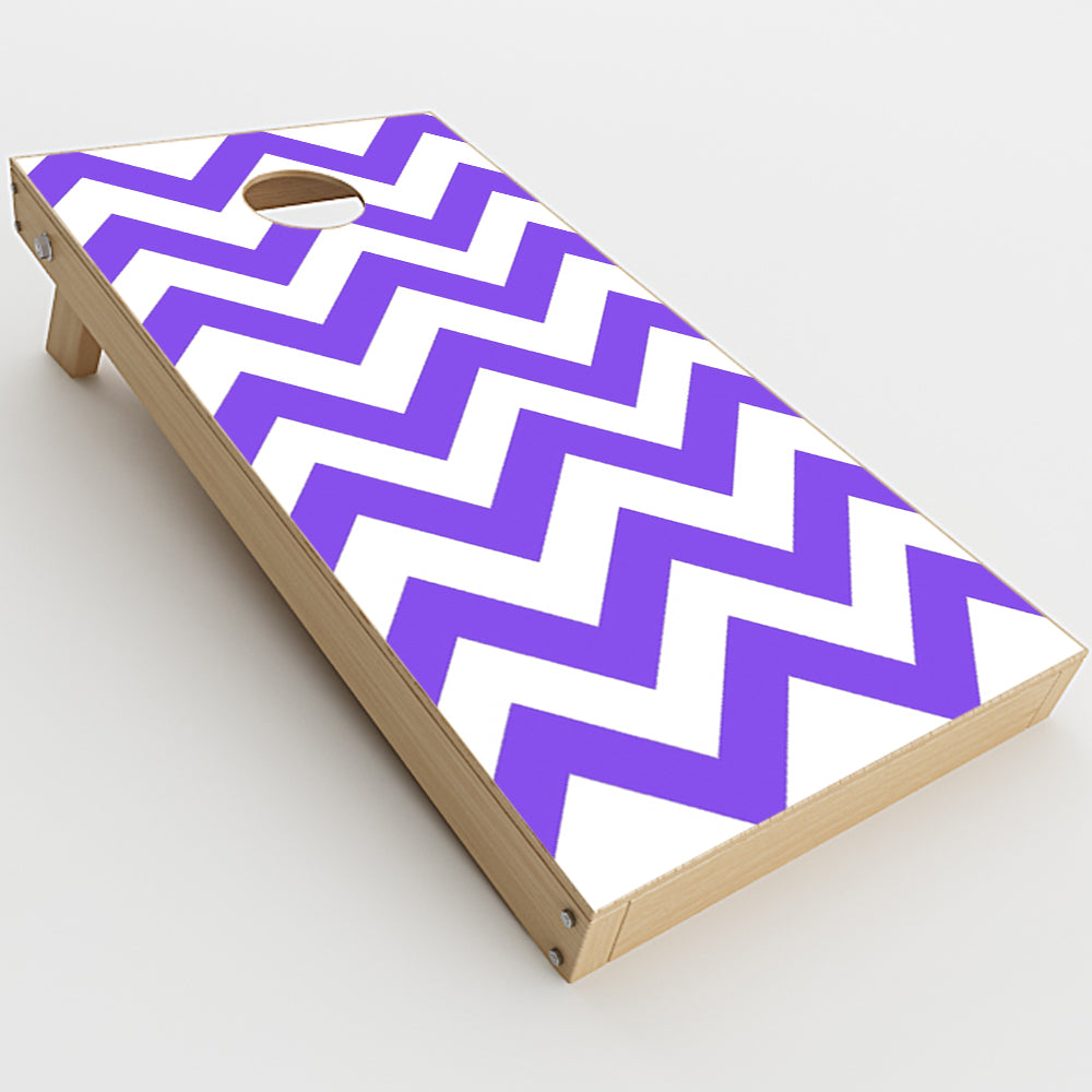  Purple Chevron Cornhole Game Boards  Skin