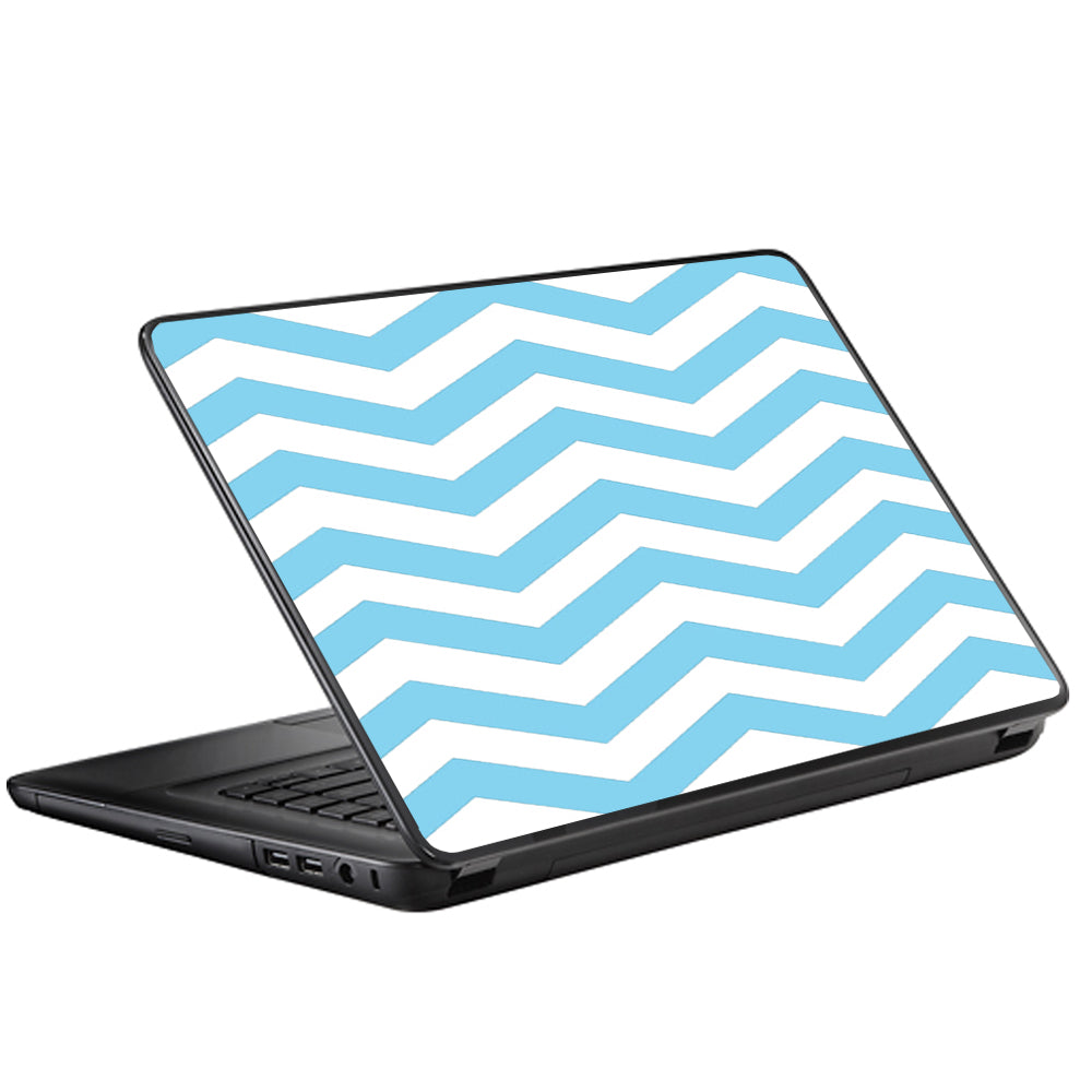  Teal Chevron Universal 13 to 16 inch wide laptop Skin