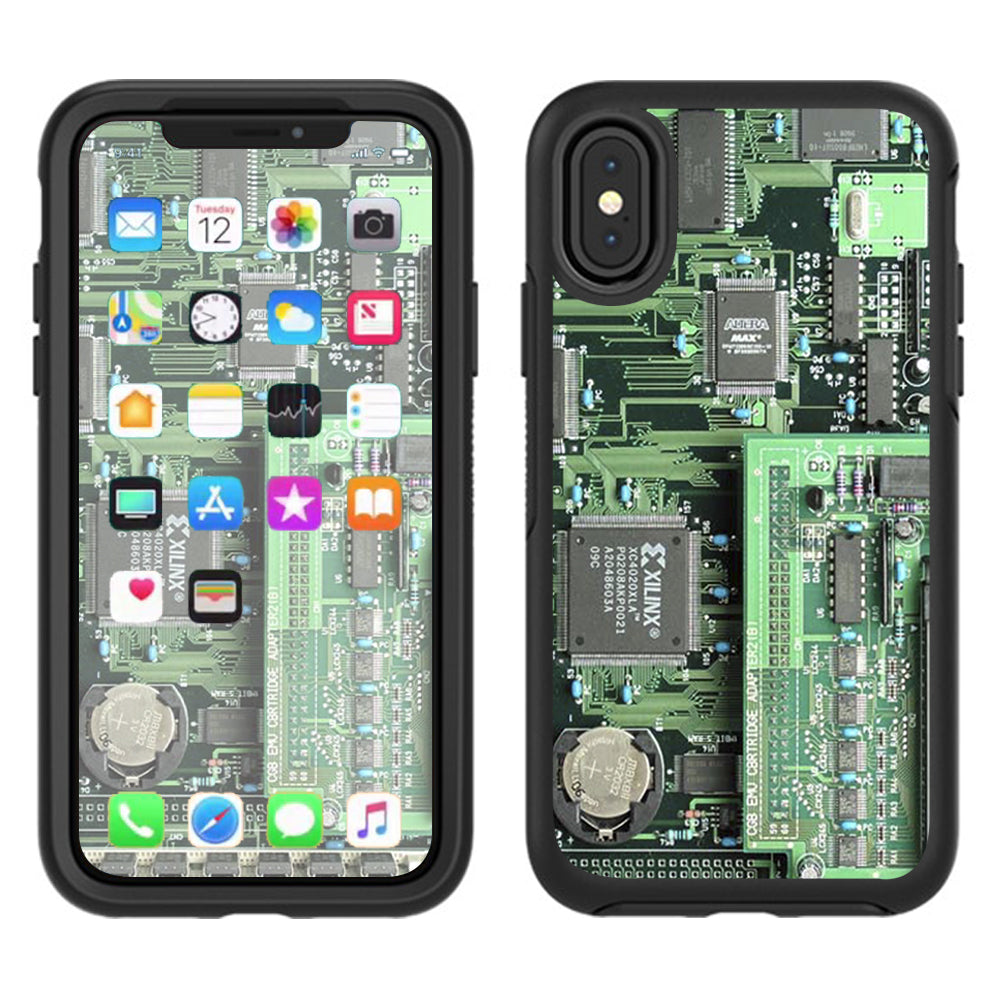  Circuit Board Otterbox Defender Apple iPhone X Skin