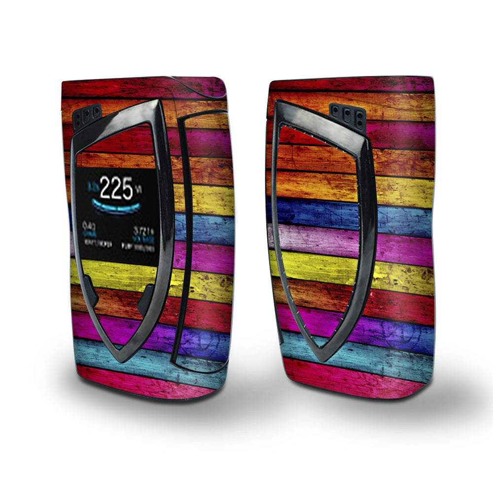 Skin Decal Vinyl Wrap for Smok Devilkin Kit 225w Vape (includes TFV12 Prince Tank Skins) skins cover / Colorwood Aged