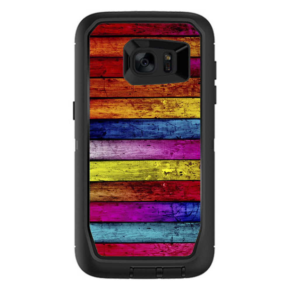  Colorwood Aged Otterbox Defender Samsung Galaxy S7 Edge Skin