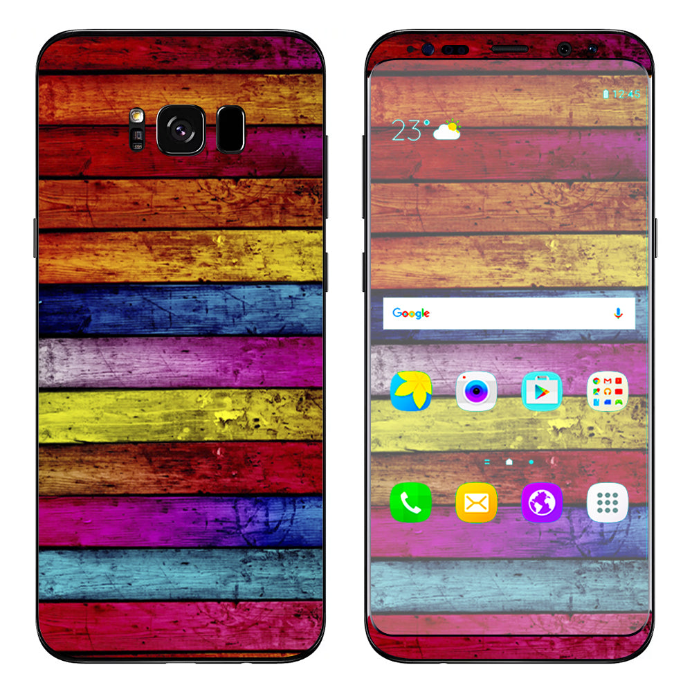  Colorwood Aged Samsung Galaxy S8 Skin
