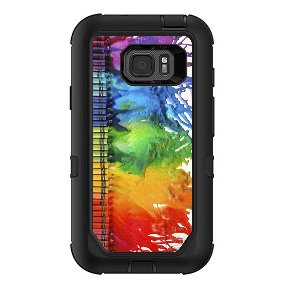  Crayon Splatter Otterbox Defender Samsung Galaxy S7 Active Skin