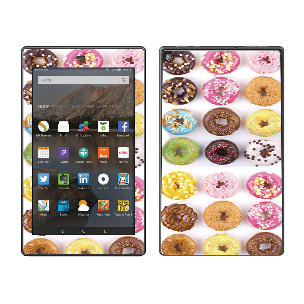  Donuts, Iced And Sprinkles Amazon Fire HD 8 Skin