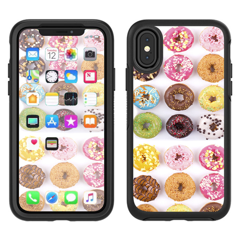  Donuts, Iced And Sprinkles Otterbox Defender Apple iPhone X Skin