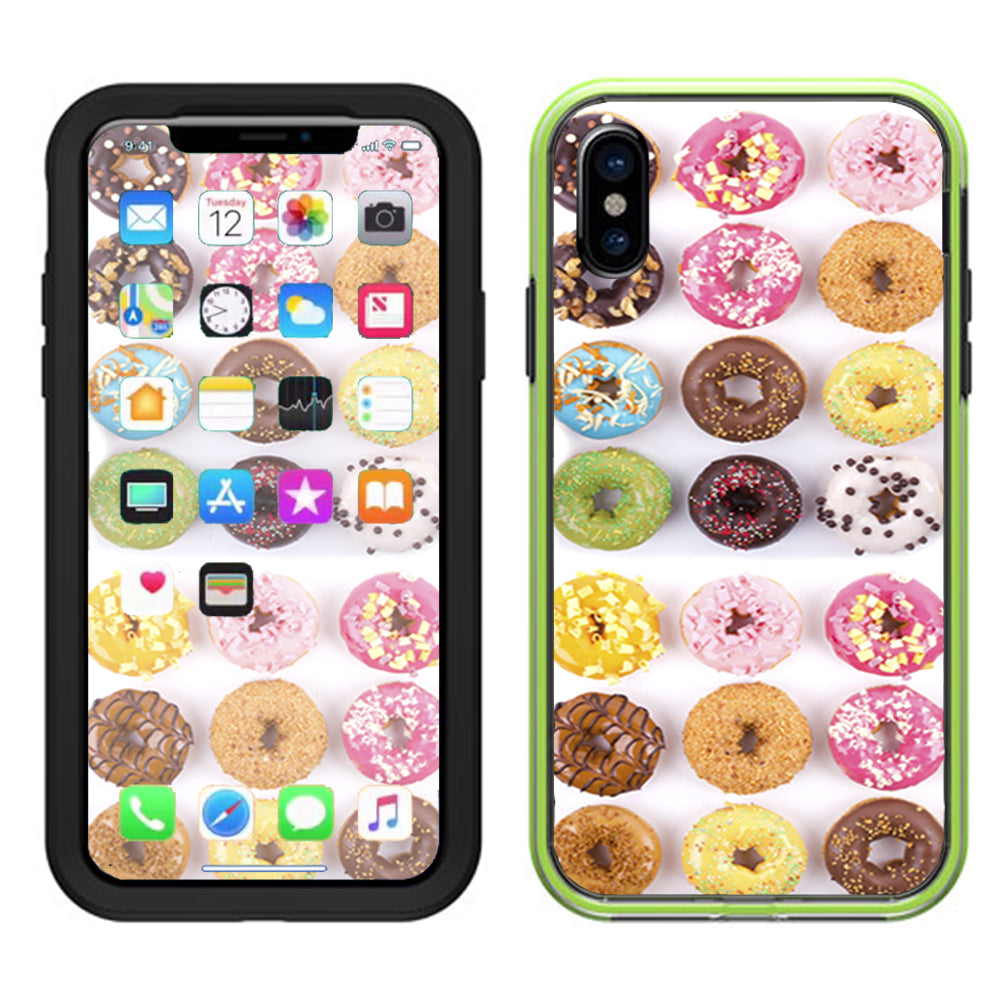  Donuts, Iced And Sprinkles Lifeproof Slam Case iPhone X Skin