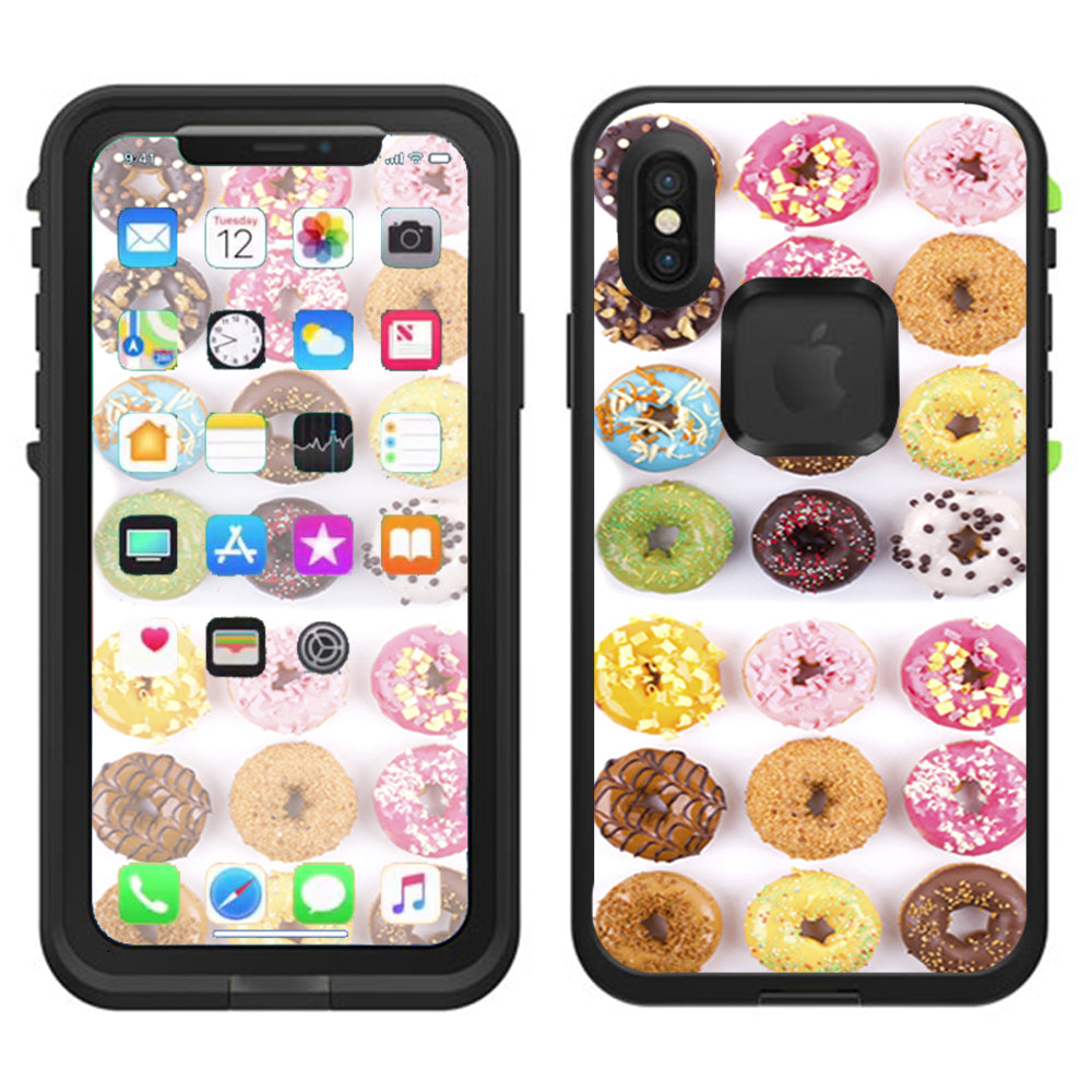  Donuts, Iced And Sprinkles Lifeproof Fre Case iPhone X Skin