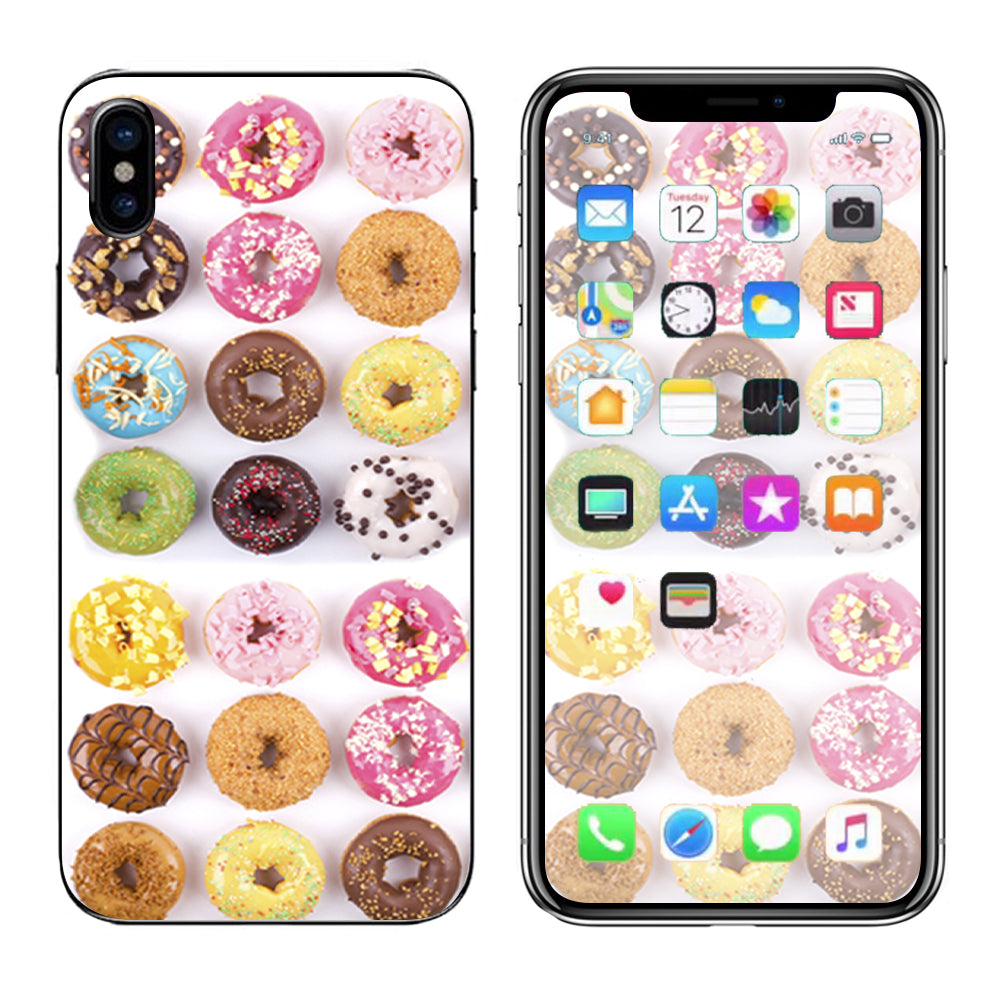  Donuts, Iced And Sprinkles Apple iPhone X Skin