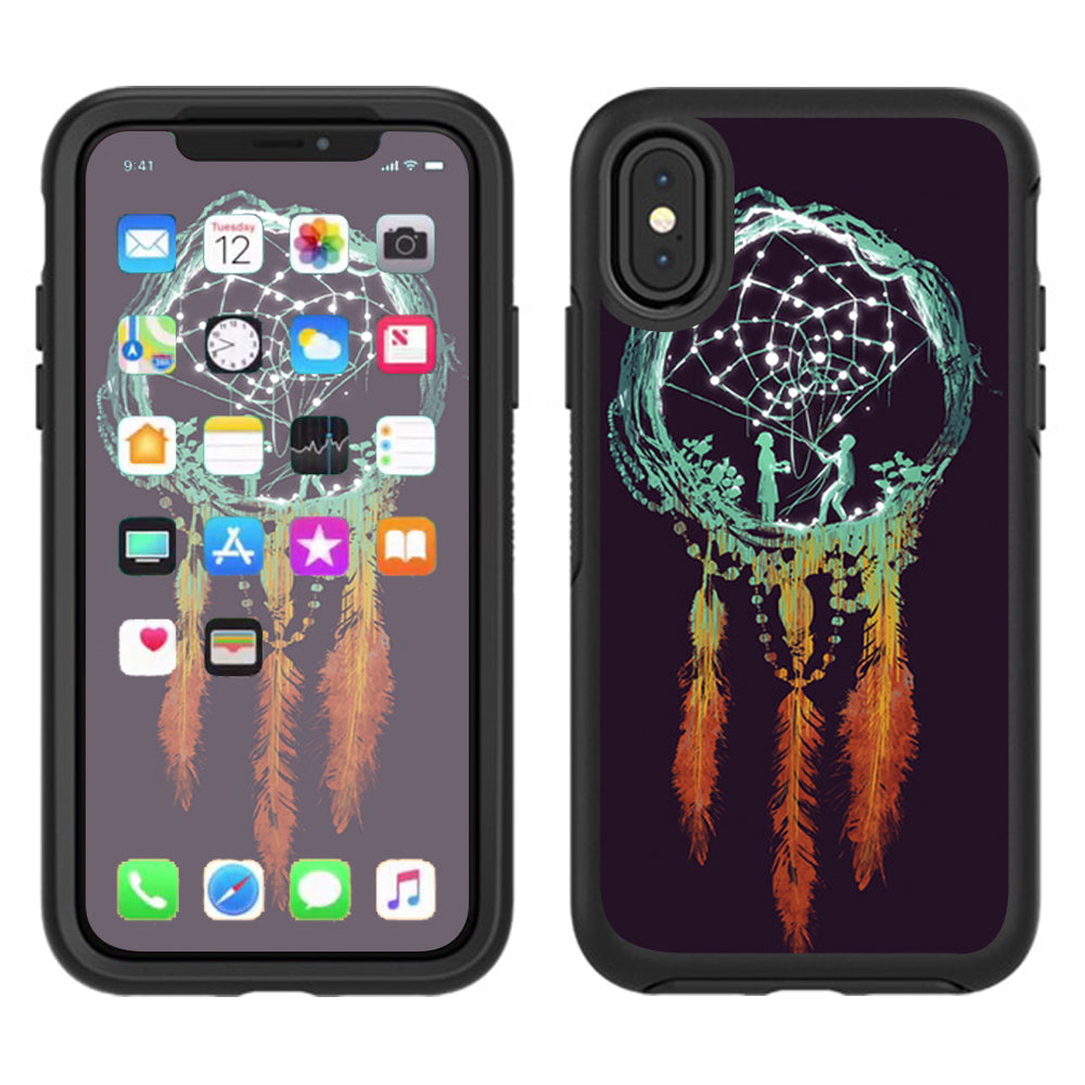  Neon Dreamcatcher Otterbox Defender Apple iPhone X Skin