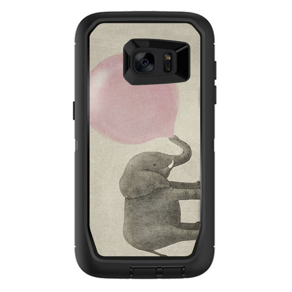  Elephant Blowing Bubble Otterbox Defender Samsung Galaxy S7 Edge Skin