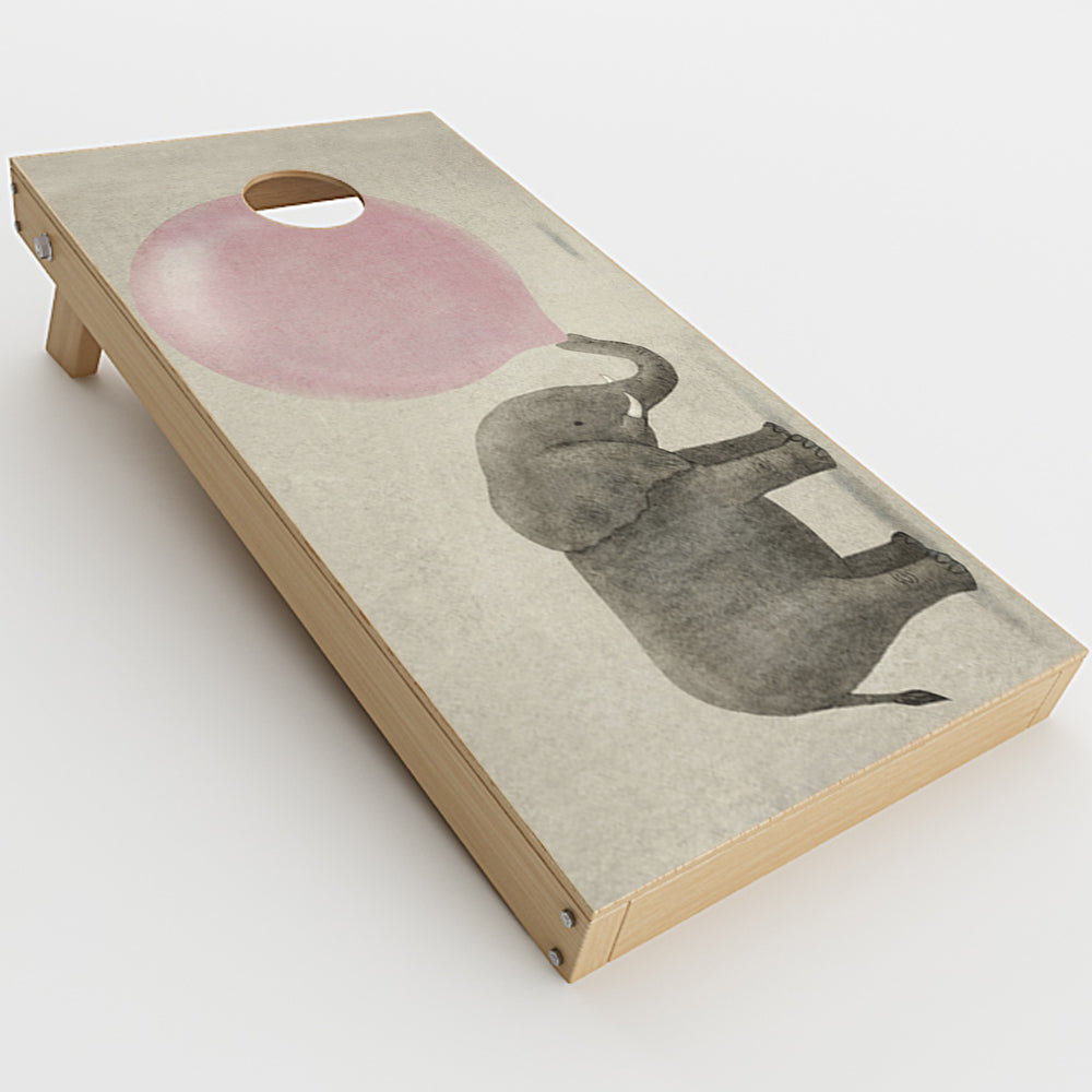  Elephant Blowing Bubble Cornhole Game Boards  Skin