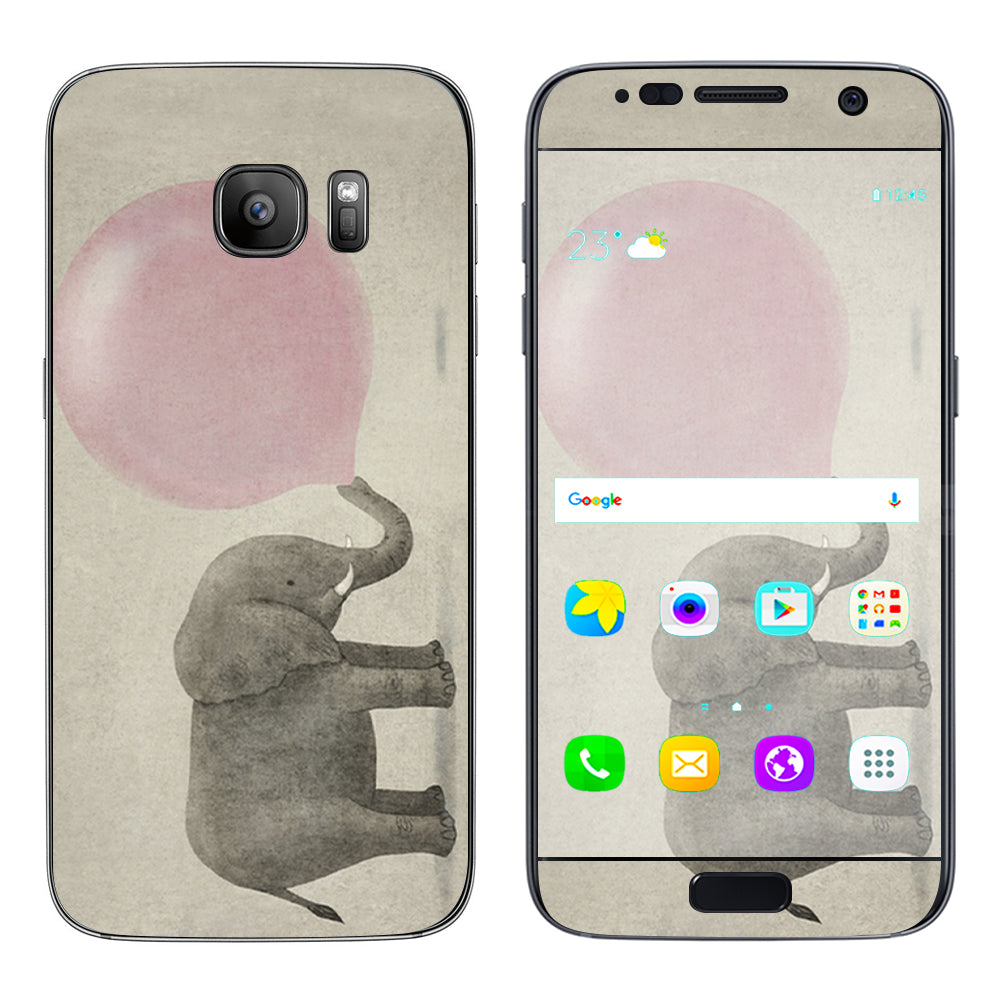  Elephant Blowing Bubble Samsung Galaxy S7 Skin