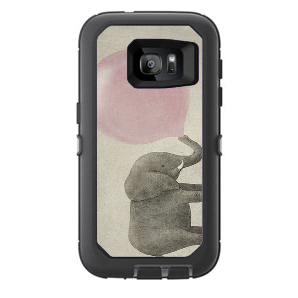  Elephant Blowing Bubble Otterbox Defender Samsung Galaxy S7 Skin