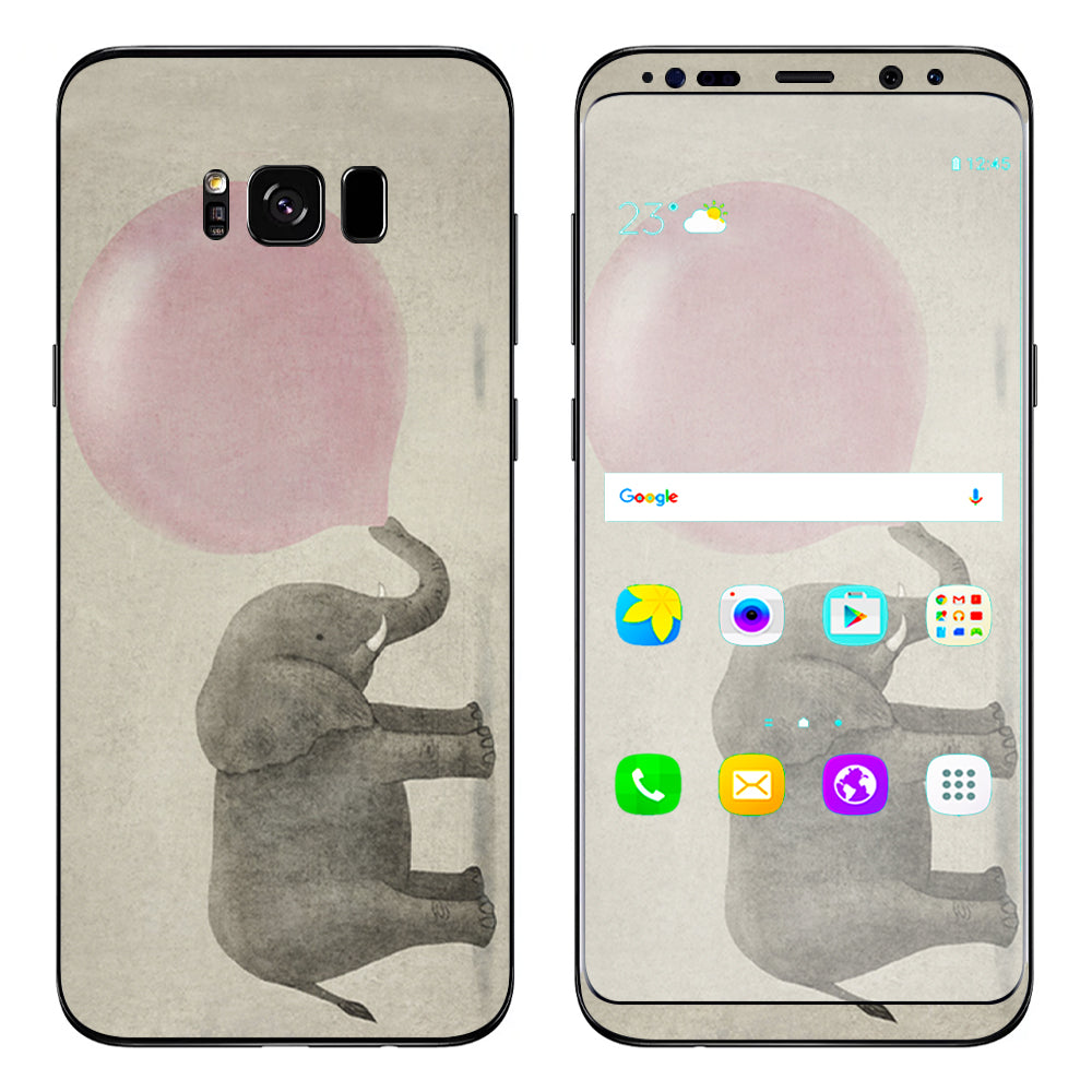  Elephant Blowing Bubble Samsung Galaxy S8 Plus Skin