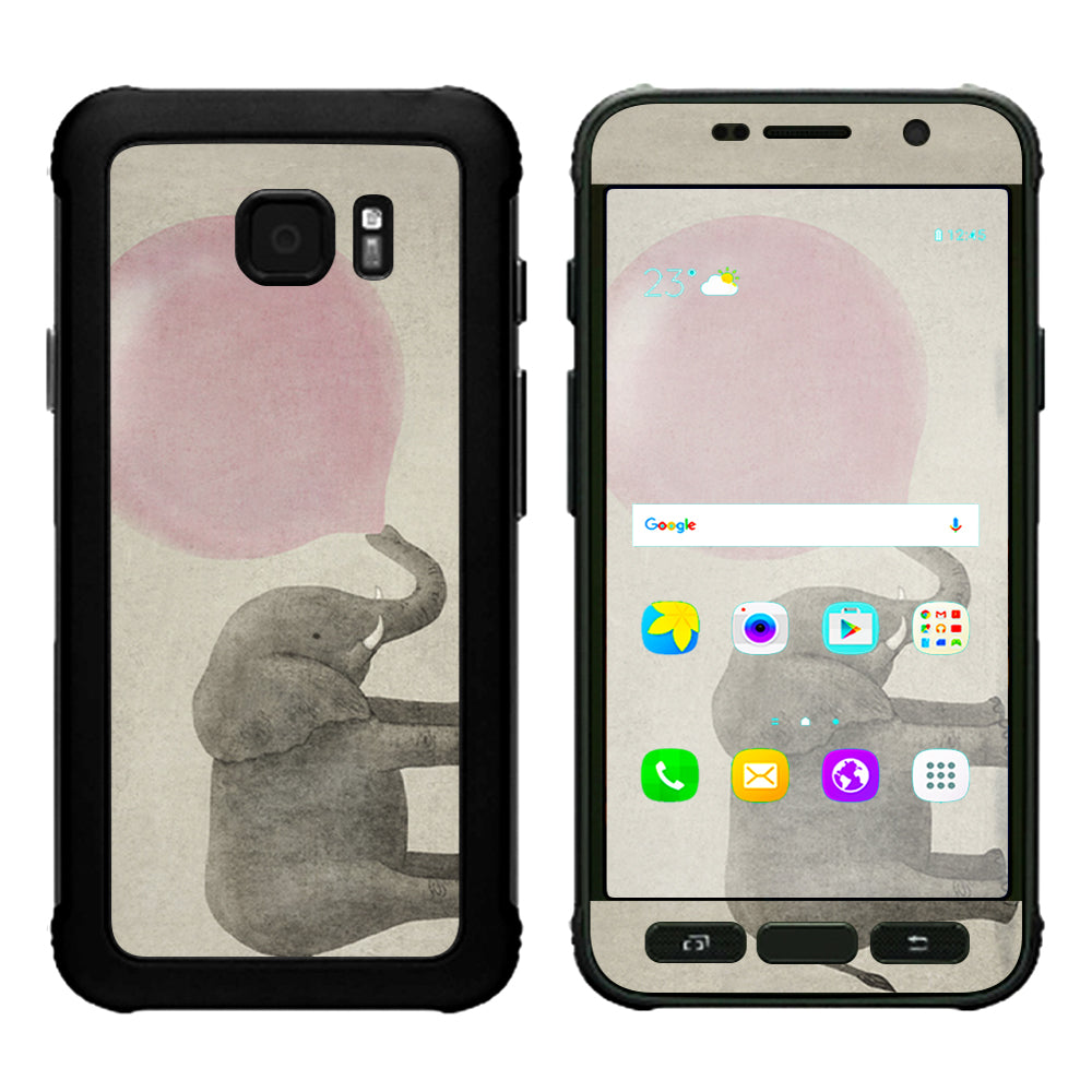  Elephant Blowing Bubble Samsung Galaxy S7 Active Skin