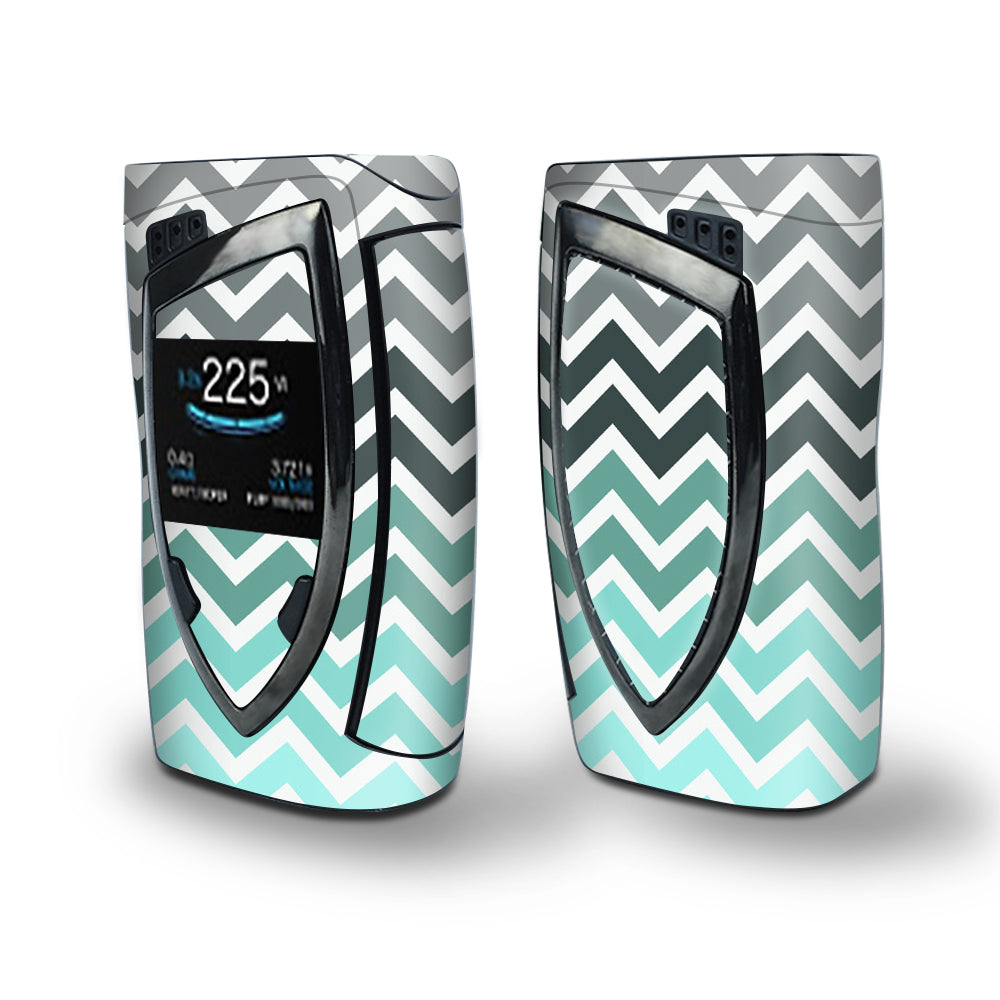 Skin Decal Vinyl Wrap for Smok Devilkin Kit 225w Vape (includes TFV12 Prince Tank Skins) skins cover / Chevron Fade