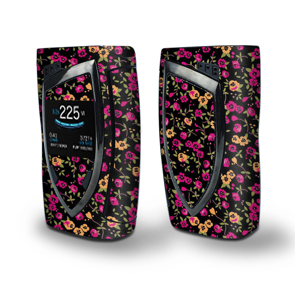 Skin Decal Vinyl Wrap for Smok Devilkin Kit 225w Vape (includes TFV12 Prince Tank Skins) skins cover / Floral, Flowers