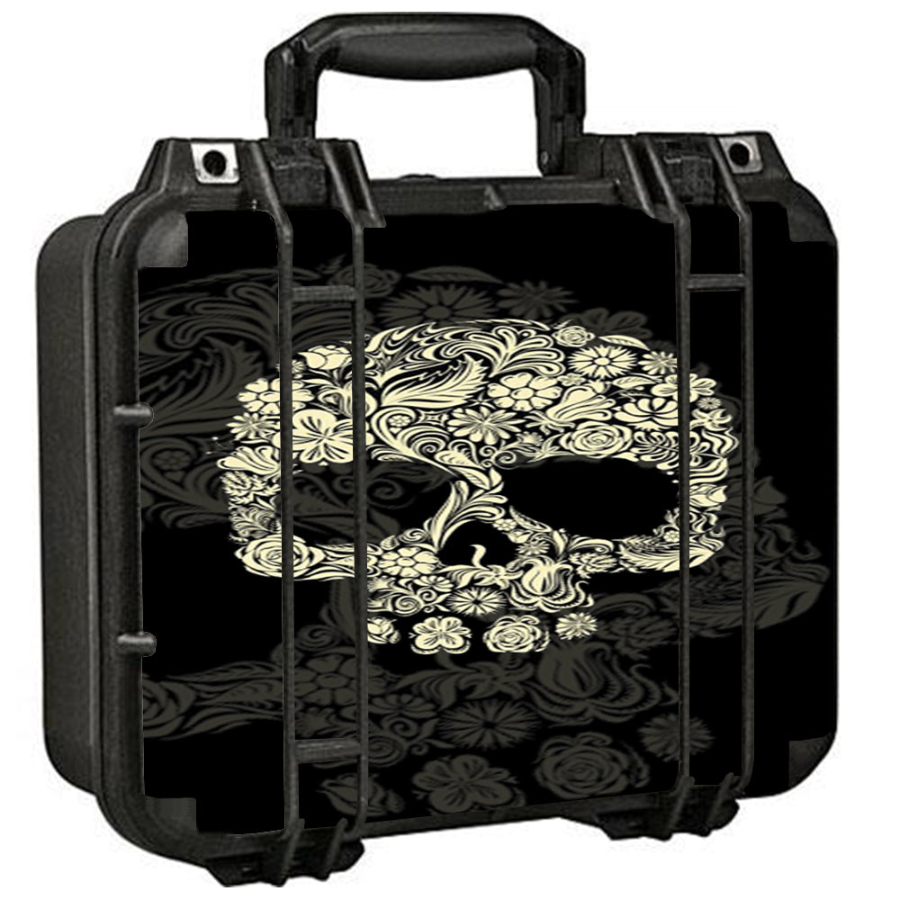  Flower Skull, Floral Skeleton Pelican Case 1400 Skin