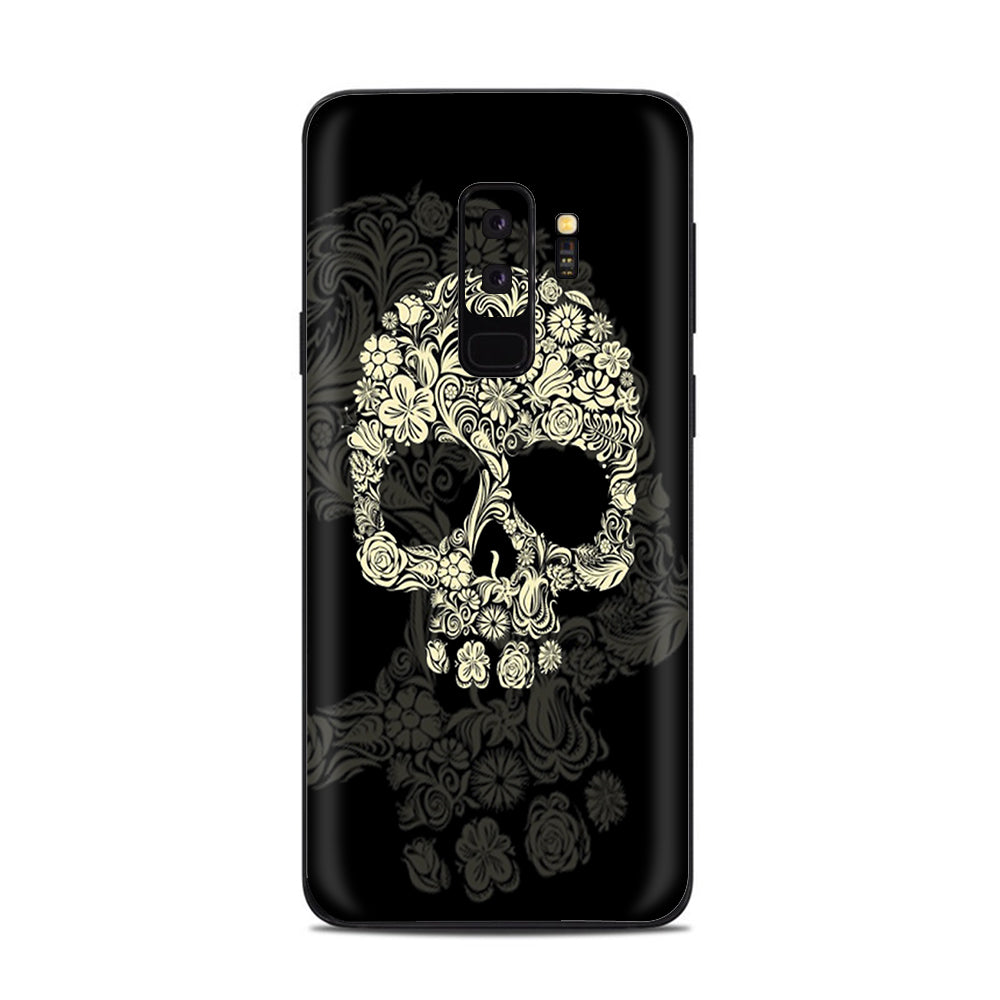  Flower Skull, Floral Skeleton Samsung Galaxy S9 Plus Skin