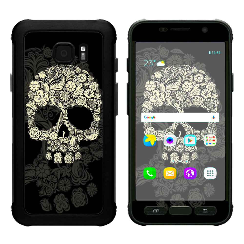  Flower Skull, Floral Skeleton Samsung Galaxy S7 Active Skin