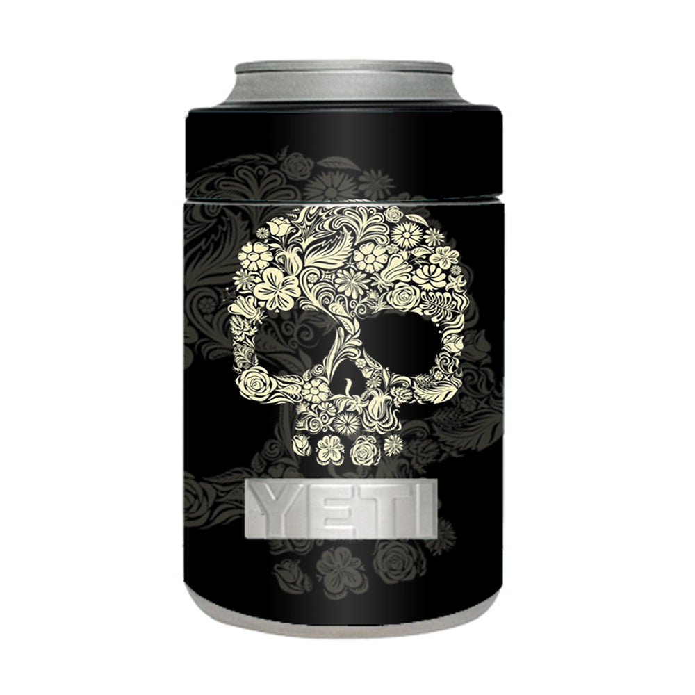 Flower Skull, Floral Skeleton Yeti Rambler Colster Skin
