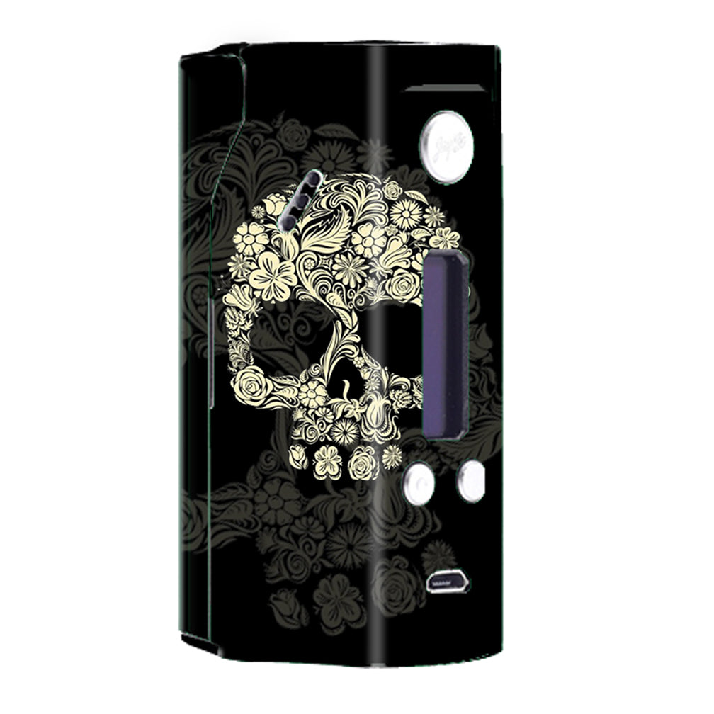 Flower Skull, Floral Skeleton Wismec Reuleaux RX200  Skin