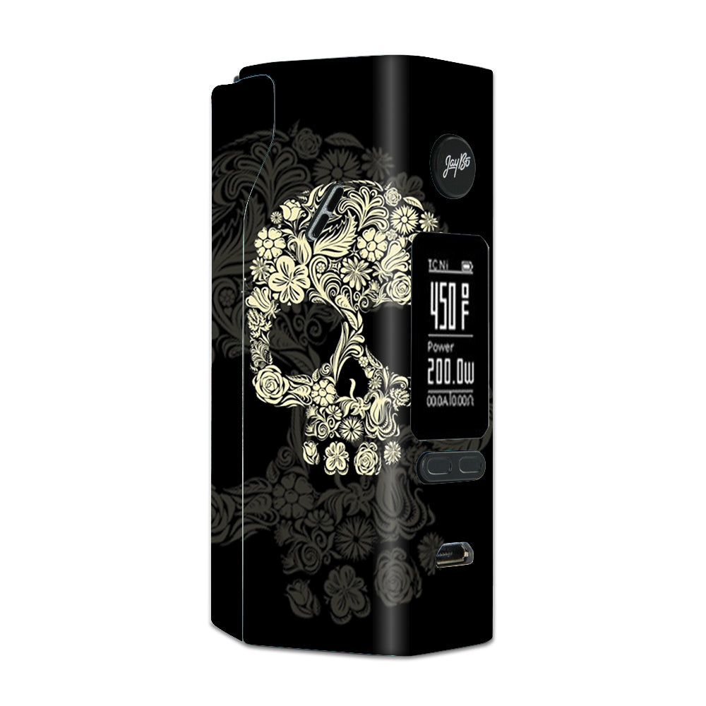  Flower Skull, Floral Skeleton Wismec Reuleaux RX 2/3 combo kit Skin