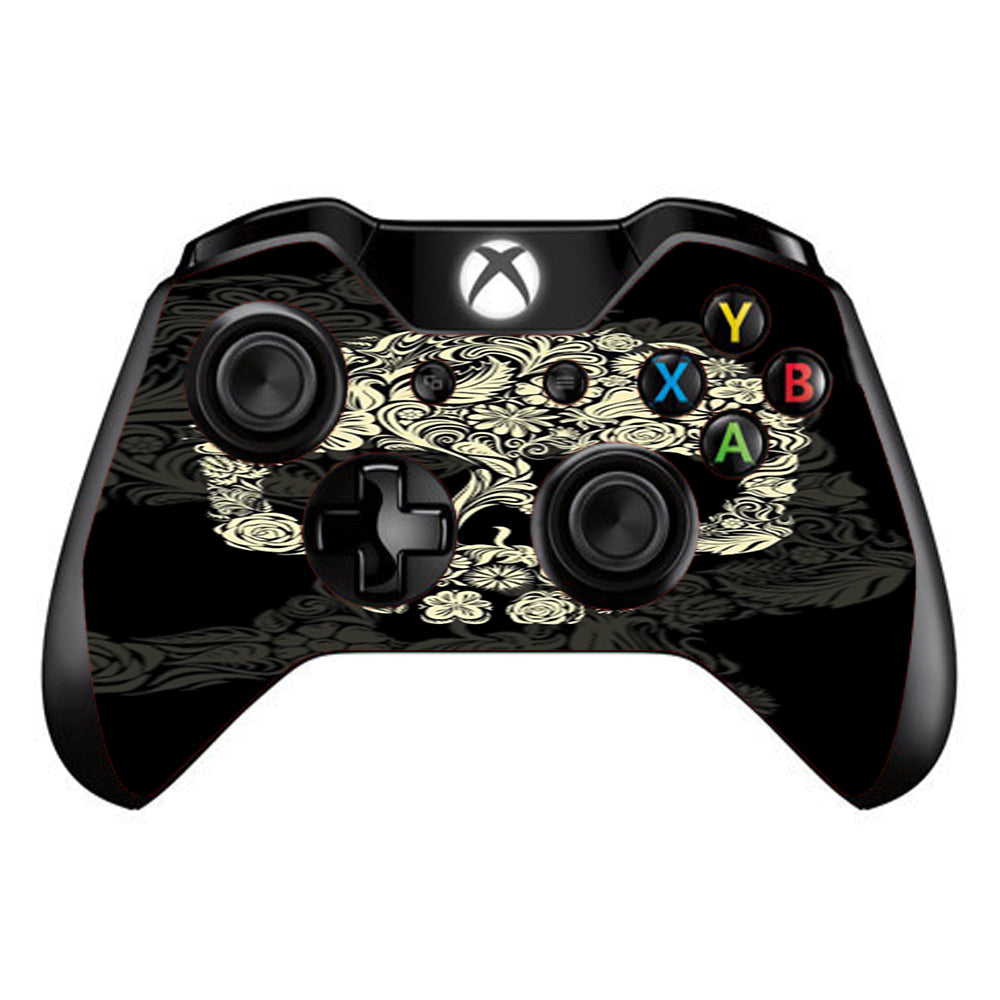  Flower Skull, Floral Skeleton Microsoft Xbox One Controller Skin