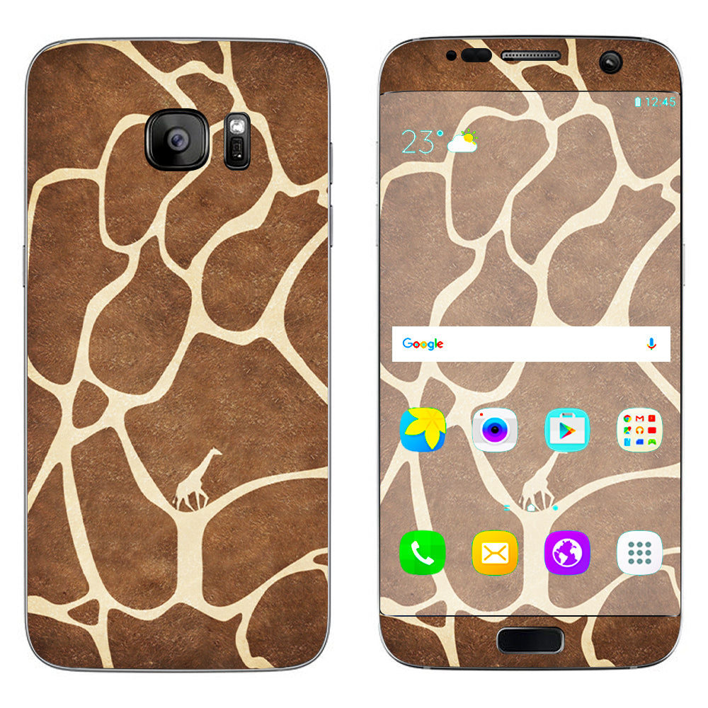  Giraffe Print Cute Giraffe Samsung Galaxy S7 Edge Skin