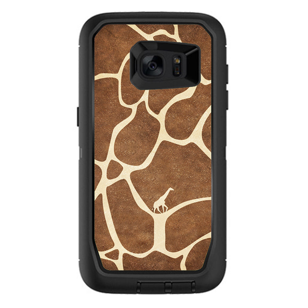  Giraffe Print Cute Giraffe Otterbox Defender Samsung Galaxy S7 Edge Skin