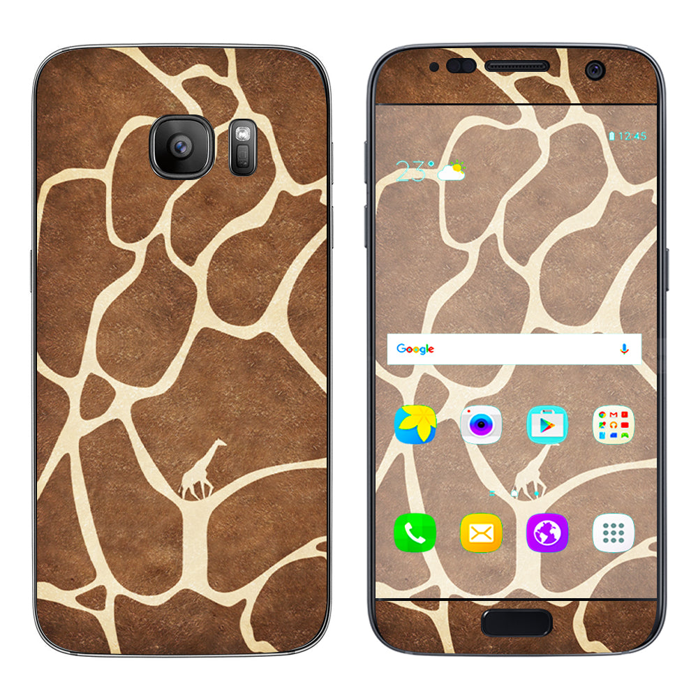  Giraffe Print Cute Giraffe Samsung Galaxy S7 Skin