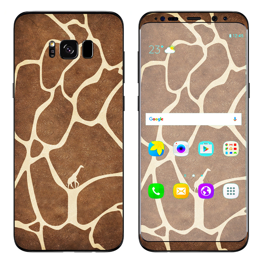  Giraffe Print Cute Giraffe Samsung Galaxy S8 Skin