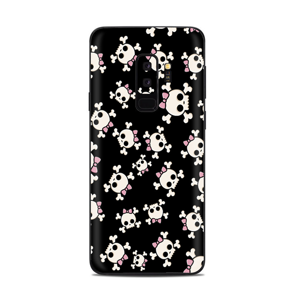  Girl Skullls, Skull With Bow Samsung Galaxy S9 Plus Skin