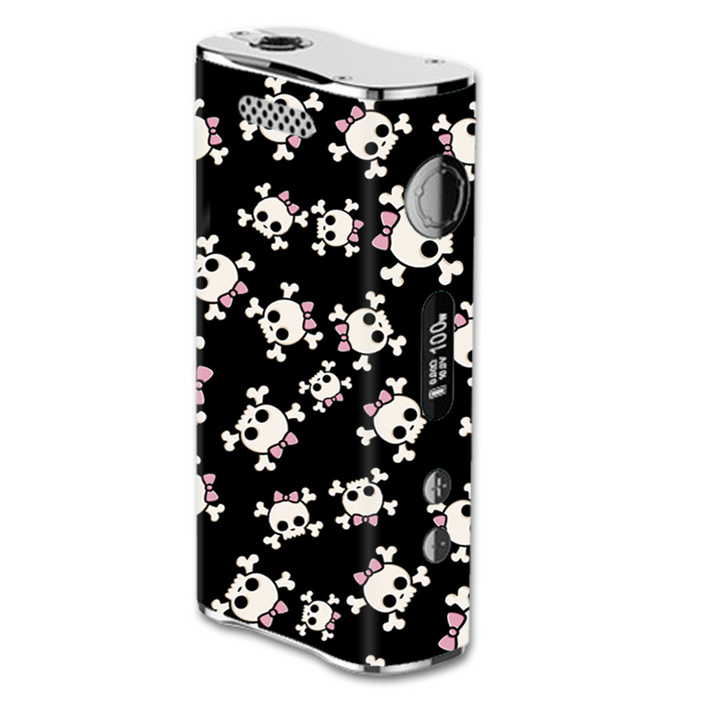 Skin Decal for eLeaf iStick 100w Vape Mod / Girl Skullls, Skull with Bow itsaskin.com Skin Decal for eLeaf iStick 100w Vape Mod / Girl Skullls, Skull with Bow itsaskin.com