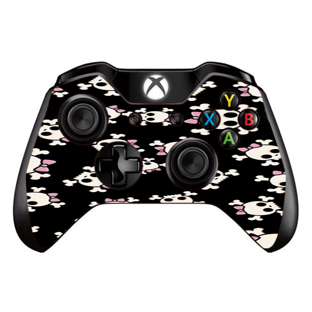 Girl Skullls, Skull With Bow Microsoft Xbox One Controller Skin