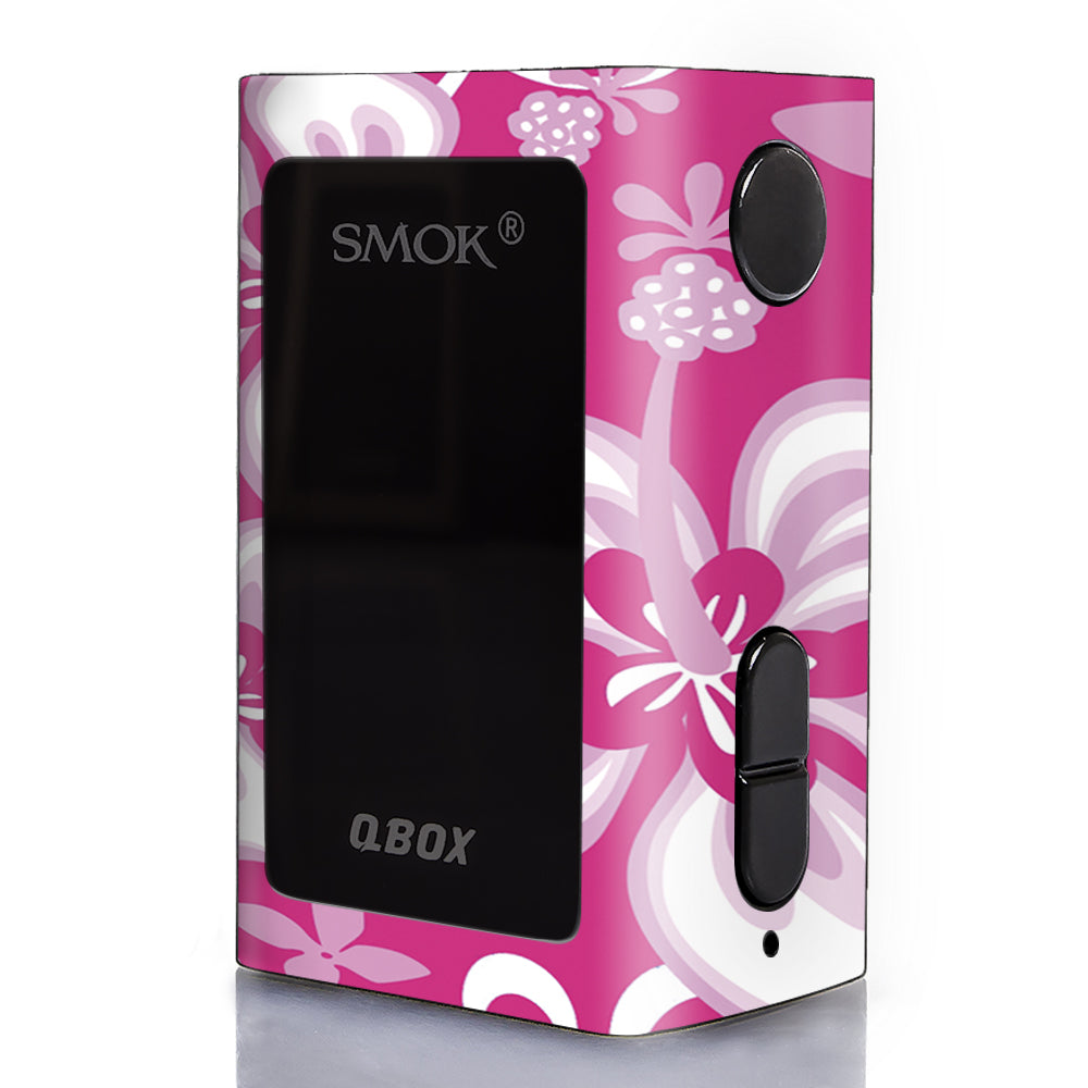  Hibiscus Tropical Flowers Pink Smok Q-Box Skin