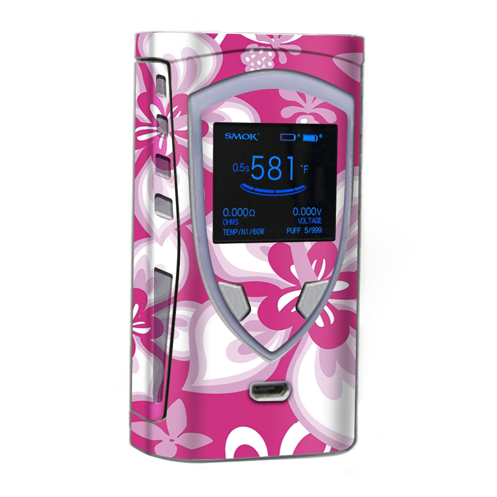  Hibiscus Tropical Flowers Pink Smok ProColor Skin