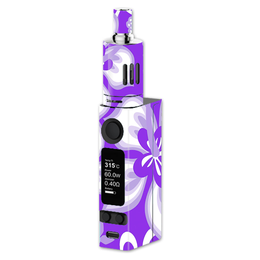  Hibiscus Hawaiian Flowers  Purple Joyetech Evic VTC Mini Skin