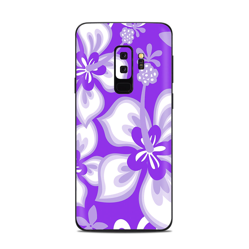  Hibiscus Hawaiian Flowers  Purple Samsung Galaxy S9 Plus Skin