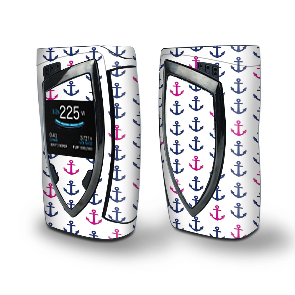 Skin Decal Vinyl Wrap for Smok Devilkin Kit 225w Vape (includes TFV12 Prince Tank Skins) skins cover / Little Anchors