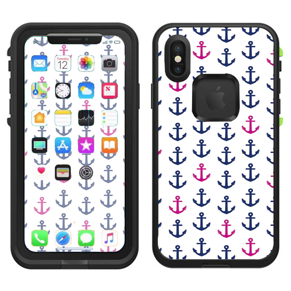  Little Anchors Lifeproof Fre Case iPhone X Skin