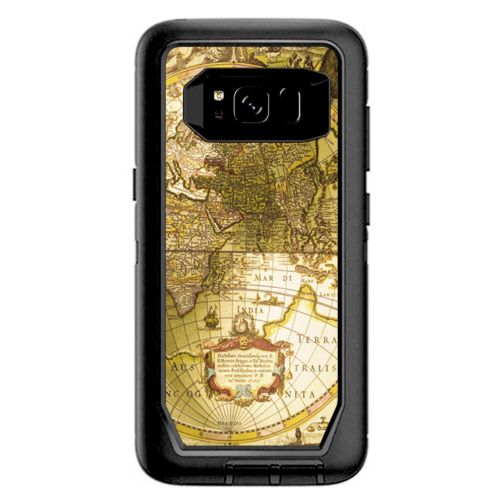  Old School Maps Otterbox Defender Samsung Galaxy S8 Skin